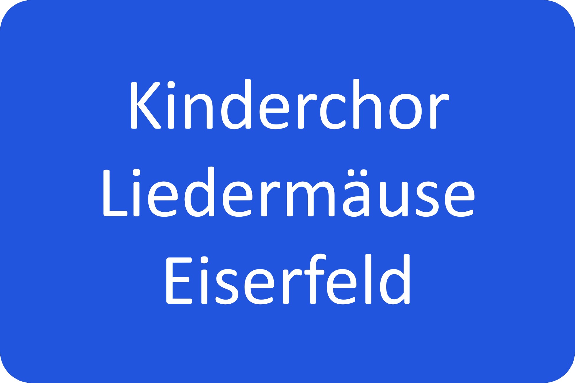 Kinderchor "Liedermäuse" Eiserfeld
