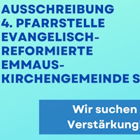 Stellenausschreibung vierte Pfarrstelle