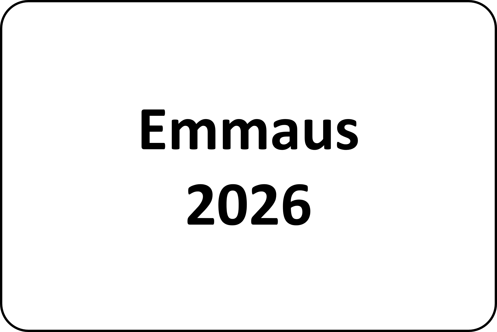2026 in der Emmaus-Kirchengemeinde