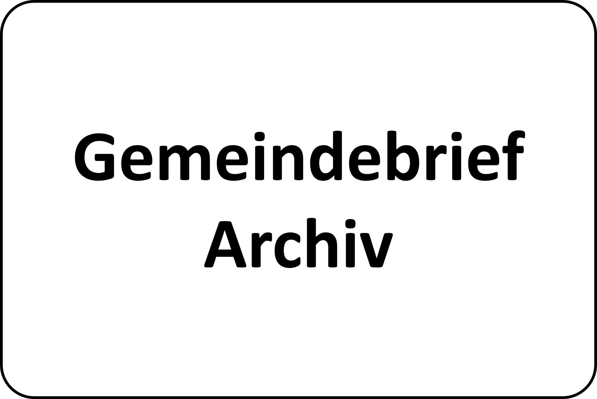 Archiv Gemeindebrief
